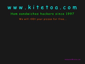 Kitetoa.com: hackers de sandwichs au jambon depuis 1997(12417 octets)